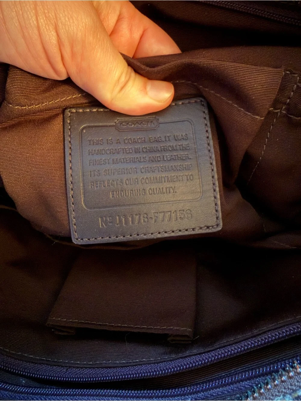 Coach Signature Canvas Diaper Tote Bag